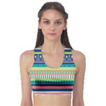 Aztec Triangle Chevron Wave Plaid Circle Color Rainbow Sports Bra