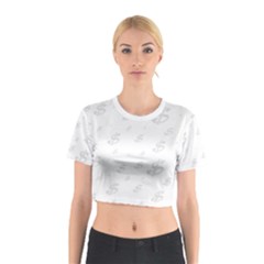 Dollar Sign Transparent Cotton Crop Top