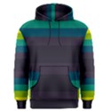 Neon Stripes Line Horizon Color Rainbow Yellow Blue Purple Black Men s Pullover Hoodie View1