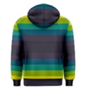 Neon Stripes Line Horizon Color Rainbow Yellow Blue Purple Black Men s Pullover Hoodie View2