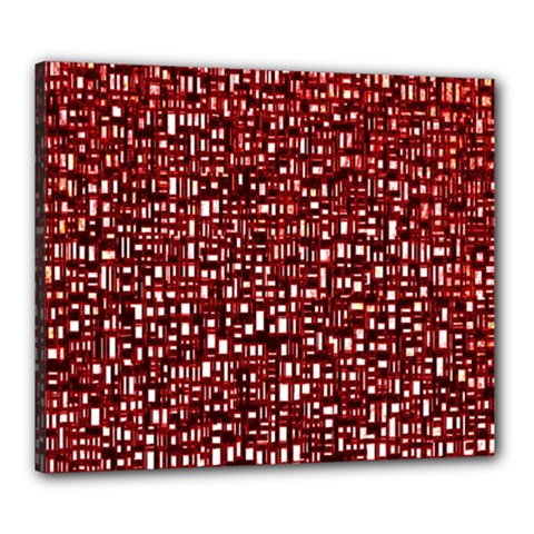 Red Box Background Pattern Canvas 24  X 20 