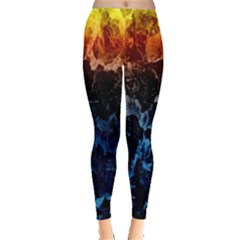Abstract Background Leggings 