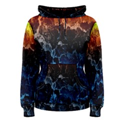 Abstract Background Women s Pullover Hoodie