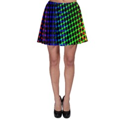 Digitally Created Halftone Dots Abstract Background Design Skater Skirt