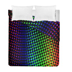 Digitally Created Halftone Dots Abstract Background Design Duvet Cover Double Side (full/ Double Size)