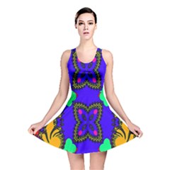 Digital Kaleidoscope Reversible Skater Dress
