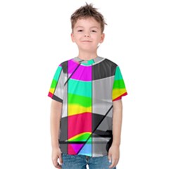 Colors Fadeout Paintwork Abstract Kids  Cotton Tee