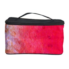 Abstract Red And Gold Ink Blot Gradient Cosmetic Storage Case by Nexatart