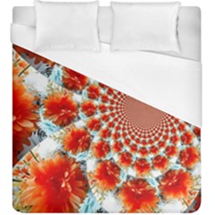 Stylish Background With Flowers Duvet Cover (king Size) by Nexatart