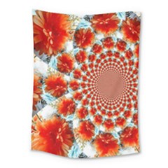 Stylish Background With Flowers Medium Tapestry by Nexatart
