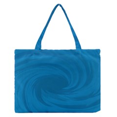 Whirlpool Hole Wave Blue Waves Sea Medium Zipper Tote Bag by Mariart