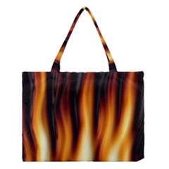 Dark Flame Pattern Medium Tote Bag by Nexatart