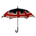 Flag Of Britain Grunge Union Jack Flag Background Hook Handle Umbrellas (Small) View3
