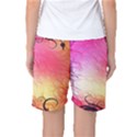 Floral Frame Surrealistic Women s Basketball Shorts View2