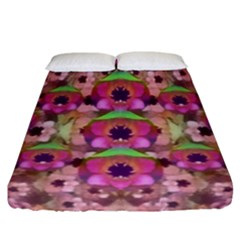 It Is Lotus In The Air Fitted Sheet (california King Size) by pepitasart