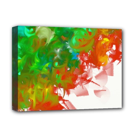 Digitally Painted Messy Paint Background Textur Deluxe Canvas 16  X 12   by Nexatart