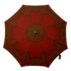 Christmas Kaleidoscope Hook Handle Umbrellas (small) by Nexatart
