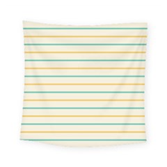 Horizontal Line Yellow Blue Orange Square Tapestry (small) by Mariart