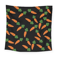 Carrot Pattern Square Tapestry (large) by Valentinaart