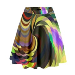 Spiral Of Tubes High Waist Skirt