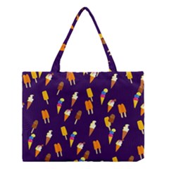 Seamless Cartoon Ice Cream And Lolly Pop Tilable Design Medium Tote Bag by Nexatart