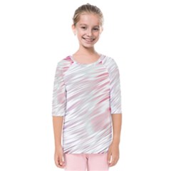 Fluorescent Flames Background With Special Light Effects Kids  Quarter Sleeve Raglan Tee