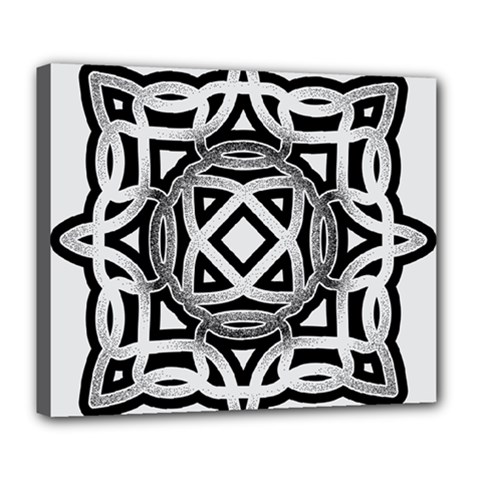 Celtic Draw Drawing Hand Draw Deluxe Canvas 24  X 20   by Nexatart