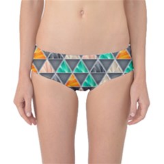 Abstract Geometric Triangle Shape Classic Bikini Bottoms