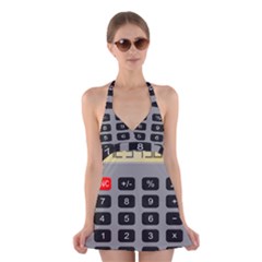 Calculator Halter Swimsuit Dress by Mariart