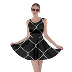 Iron Wire White Black Skater Dress by Mariart