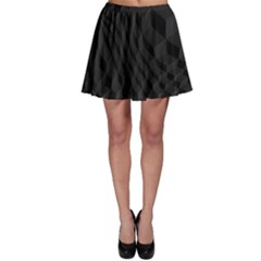 Black Pattern Dark Texture Background Skater Skirt by Nexatart