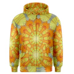 Sunshine Sunny Sun Abstract Yellow Men s Zipper Hoodie