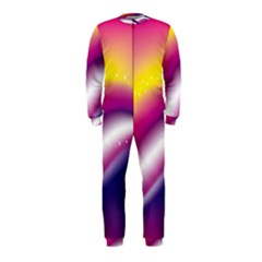 Rainbow Space Red Pink Purple Blue Yellow White Star Onepiece Jumpsuit (kids) by Mariart