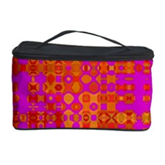 Pink Orange Bright Abstract Cosmetic Storage Case