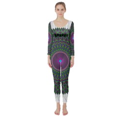 Pattern District Background Long Sleeve Catsuit