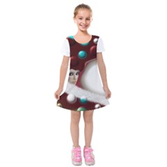 Carnaval Kids  Short Sleeve Velvet Dress by mugebasakart