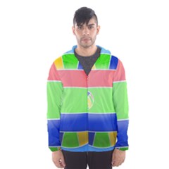 Balloon Volleyball Ball Sport Hooded Wind Breaker (men) by Nexatart