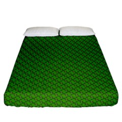 Paper Pattern Green Scrapbooking Fitted Sheet (california King Size) by Nexatart