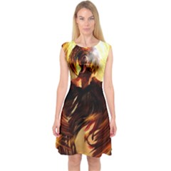 Bidadaro Capsleeve Midi Dress by BIZITZA