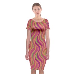Pattern Classic Short Sleeve Midi Dress by Valentinaart