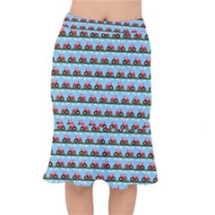 Toy Tractor Pattern Mermaid Skirt