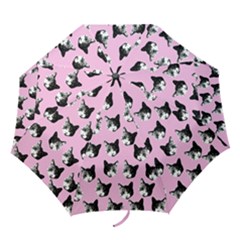 Cat Pattern Folding Umbrellas by Valentinaart