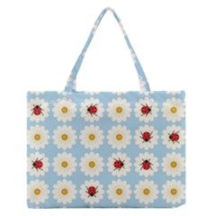 Ladybugs Pattern Medium Zipper Tote Bag by linceazul