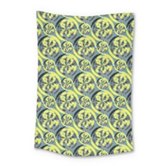 Black And Yellow Pattern Small Tapestry by linceazul