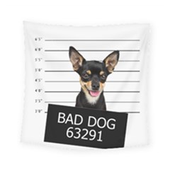 Bad Dog Square Tapestry (small) by Valentinaart