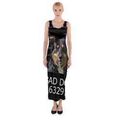 Bad Dog Fitted Maxi Dress by Valentinaart