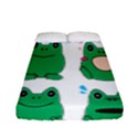 Animals Frog Green Face Mask Smile Cry Cute Fitted Sheet (Full/ Double Size) View1