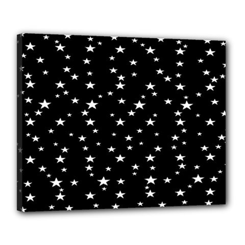 Black Star Space Canvas 20  X 16  by Mariart