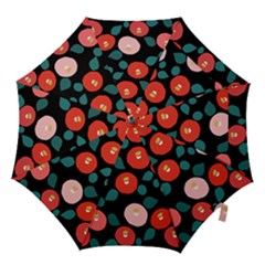 Candy Sugar Red Pink Blue Black Circle Hook Handle Umbrellas (medium)