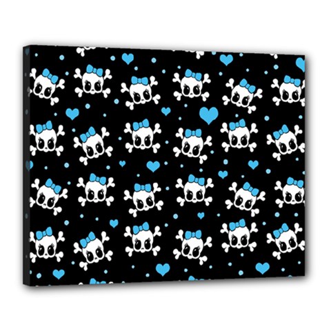 Cute Skulls  Canvas 20  X 16 